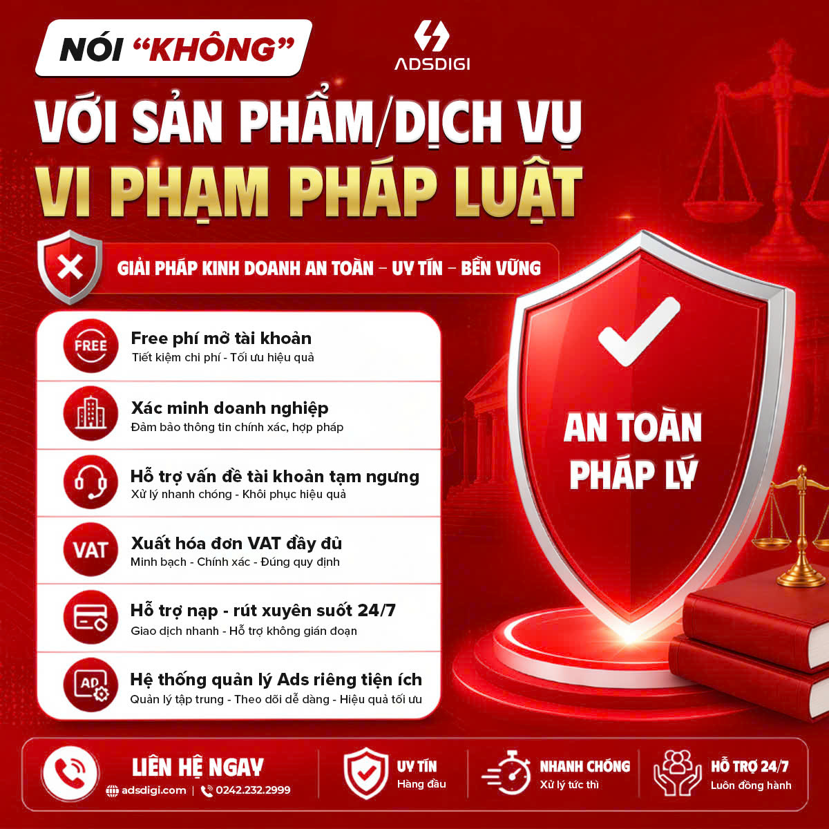 ADSDIGI cho thuê tài khoản Google Ads Invoice với phí chỉ từ 5%