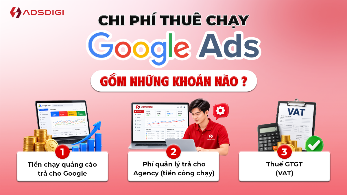 3 chi phí khi thuê chạy quảng cáo Google ads